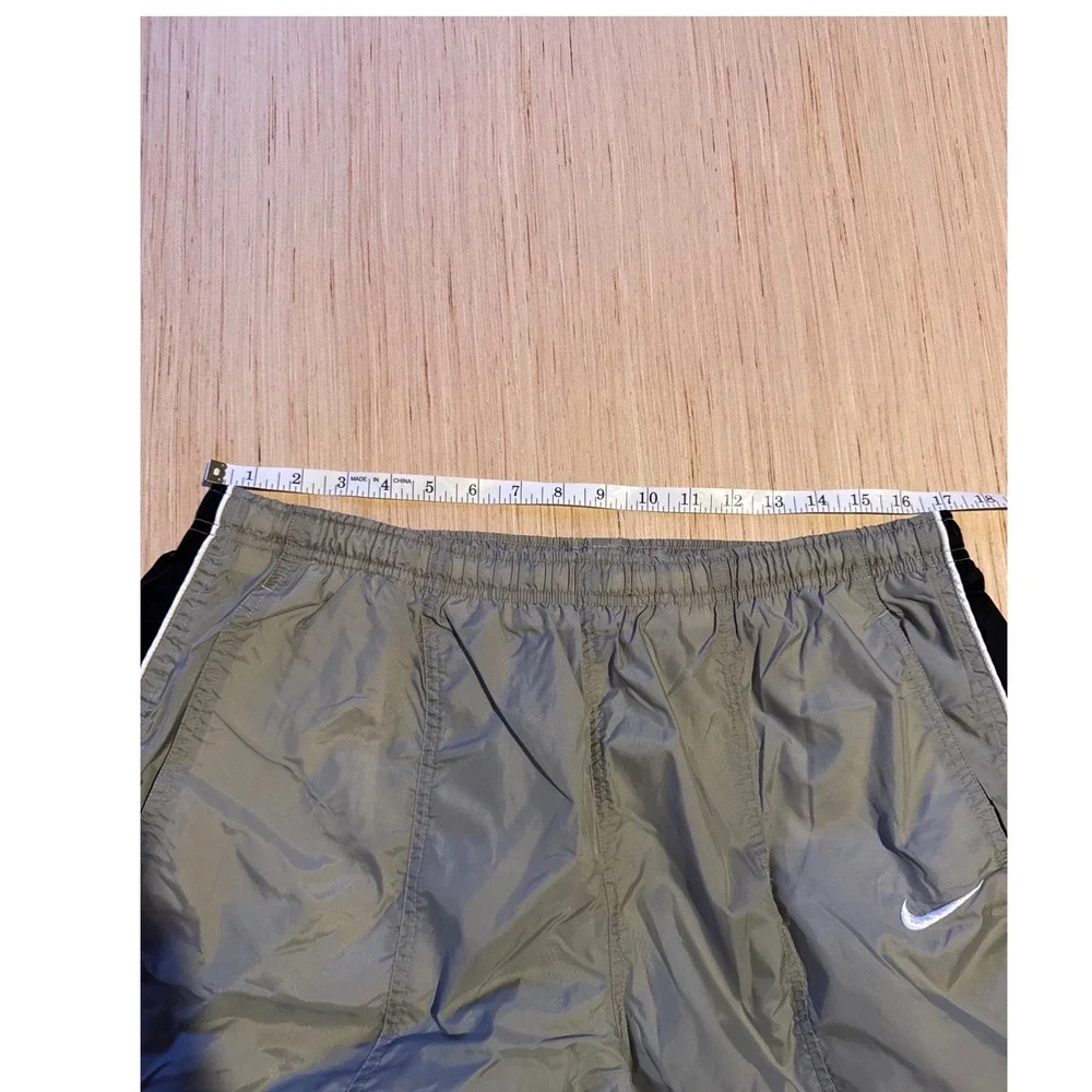 Nike Mens Track Pants Grey Black Piping Zipper Ankle XL Athletic Trousers